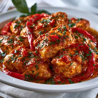 Slow Cooker Chicken Cacciatore: Tender Recipe Card