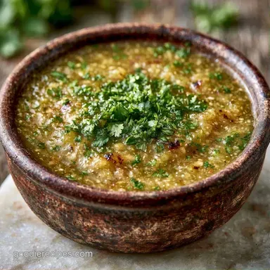 Smoky Roasted Tomatillo Sauce (4 Cups) Recipe Card