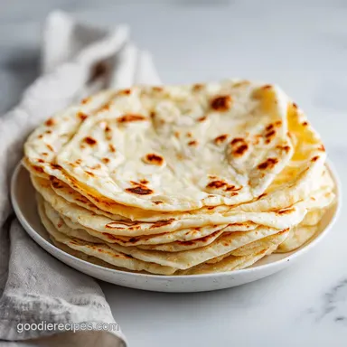 Homemade Flour Tortillas Recipe for 14 Servings Recipe Card