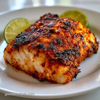 Spicy Grilled Sea Bass for 4 Servings Recipe Card