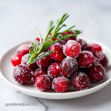 Sugared Cranberries and Rosemary Garnishes in 10 Minutes