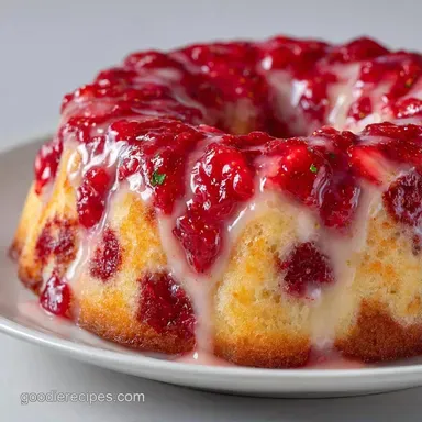 Summer Strawberry Poke Cake for 12 Recipe Card