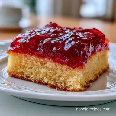 Sweet Milk Jello Cake for 12 Slices