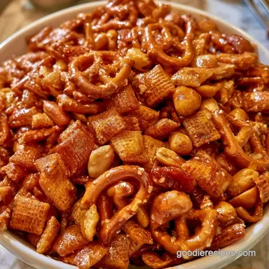 Sweet Salty Chex Mix for 8 Servings Recipe Card