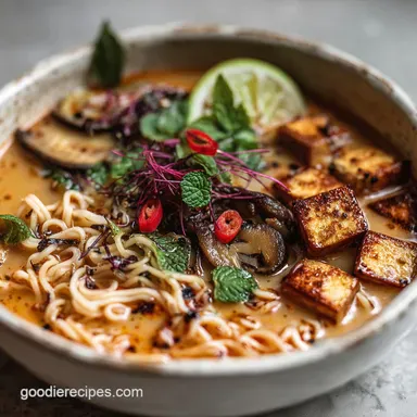 Vegan Thai Red Curry Ramen in 30 Minutes