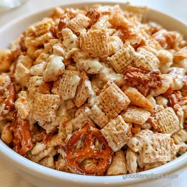 Halloween Chex Mix with White Chocolate Recipe Card