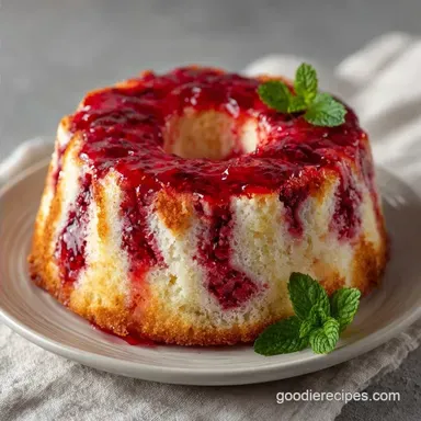 White Mix Jello Cake with Strawberry