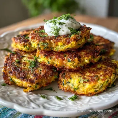 Zucchini Fritters: Crispy Baked in 25 Minutes Recipe Card