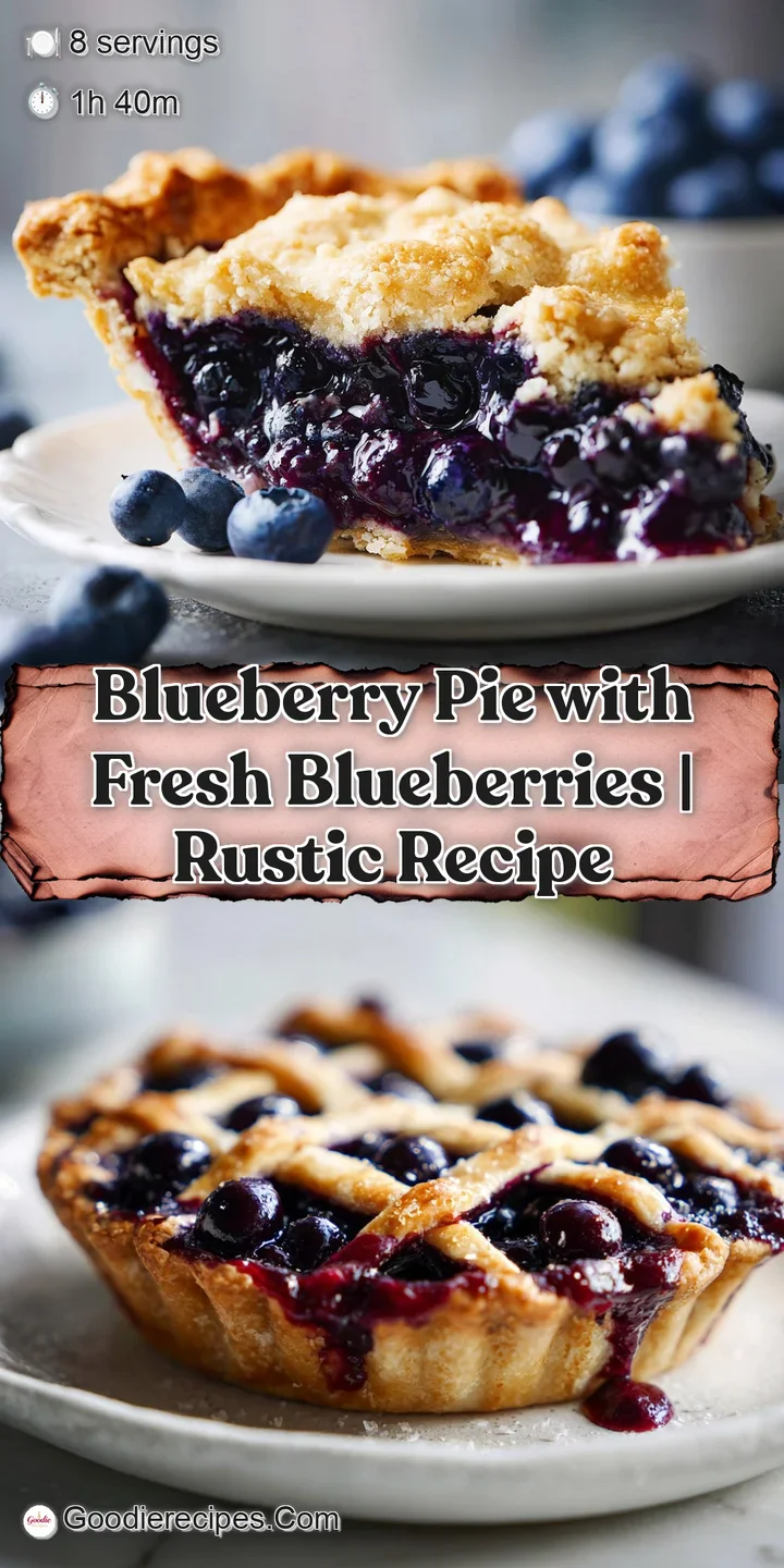 Close-up of a blueberry pie slice showing a glistening, jammy blueberry filling and perfectly browned, crisp crust edges.