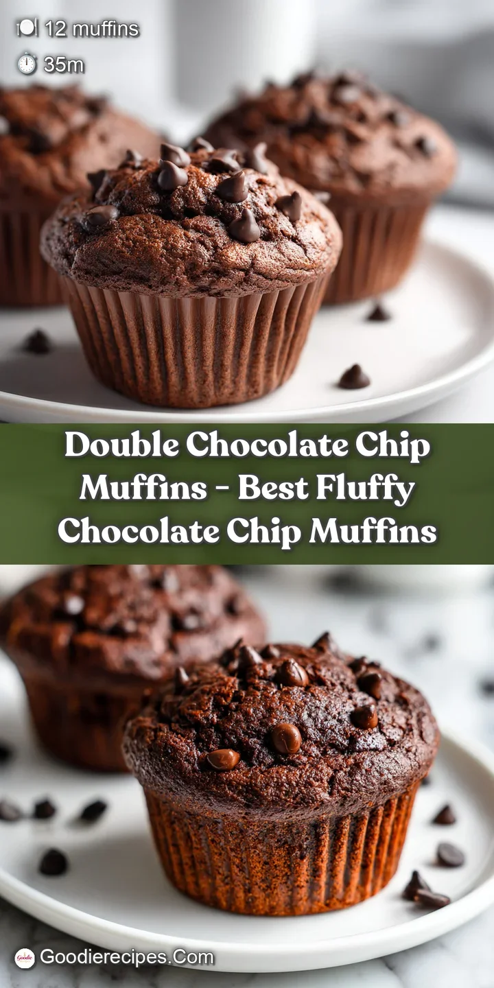 Close-up of a moist chocolate muffin, revealing molten chocolate chips and a tender crumb.