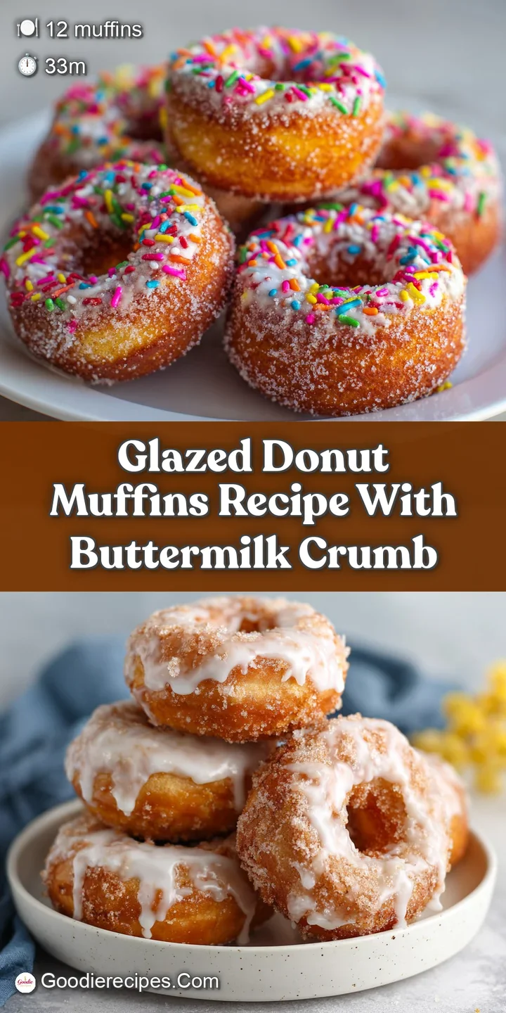 Close-up of a soft, glazed donut muffin, showcasing the tender crumb & shiny surface, with light reflecting off its sweet,...