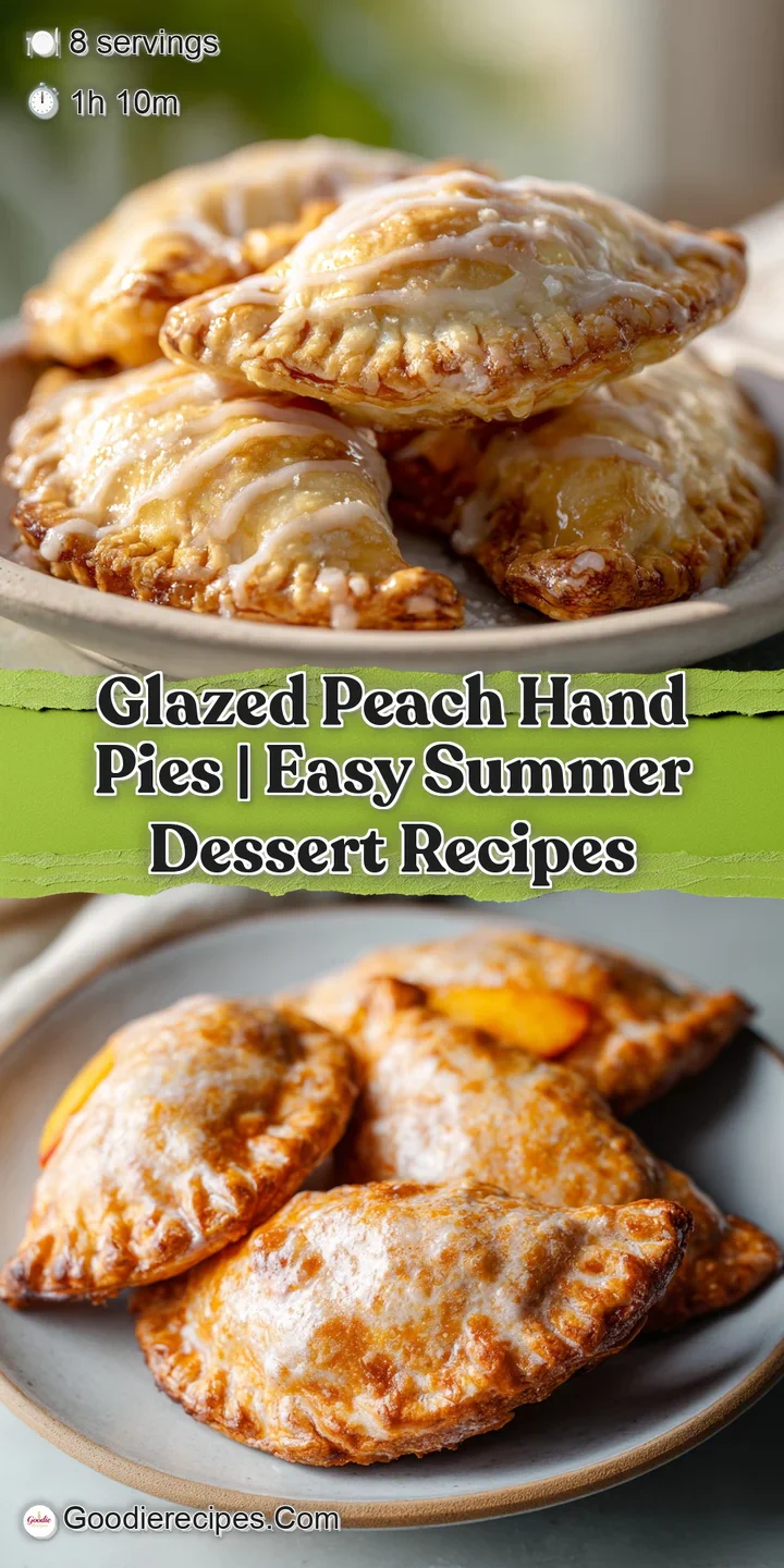 Juicy, tender peach slices bursting from a golden, flaky pastry pocket, glistening with glaze.