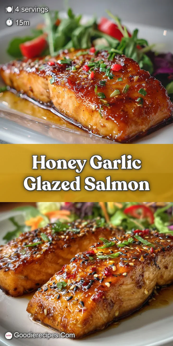 Close-up reveals tender, caramelized salmon with a glistening sauce, highlighting its rich color and appetizing texture.