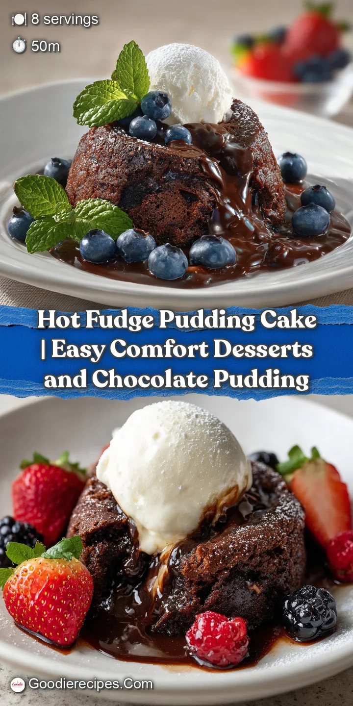 Close-up of a spoon digging into a warm, molten chocolate pudding cake, revealing its gooey interior.