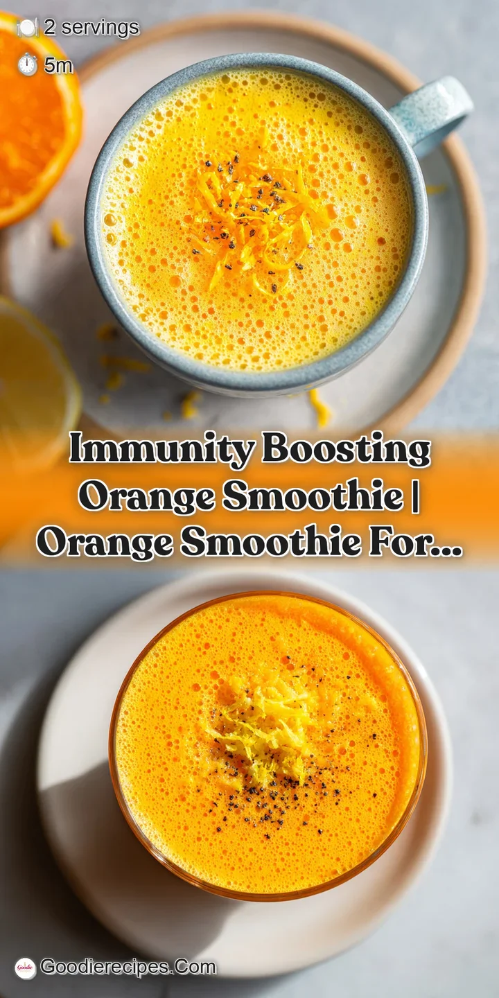 Close-up of a velvety, vibrant orange beverage with a creamy texture and a small sprig of fresh mint.