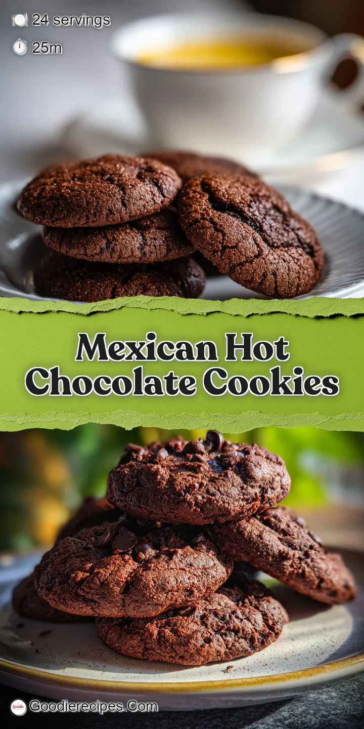 Close-up of a fudgy Mexican hot chocolate cookie, its cracked surface revealing a soft, decadent interior. Sweet spice hint.