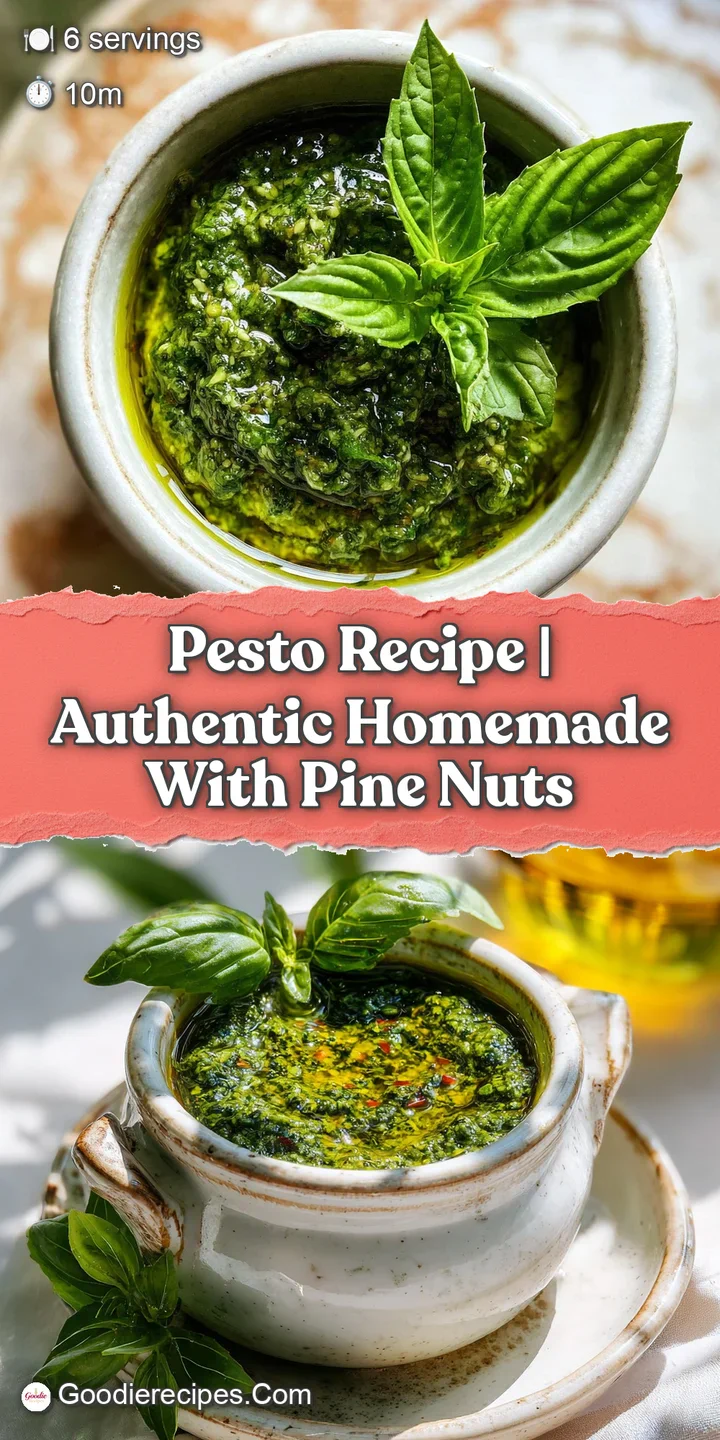 Up-close, the coarse texture of vibrant green pesto clings to pasta; glistening olive oil and flecks of parmesan enhance t...