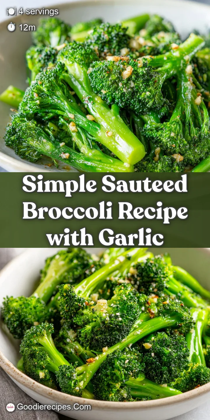 Close-up of tender-crisp broccoli with blistered garlic. Oily sheen reflects the light; appetizing and fresh, flecked wit...