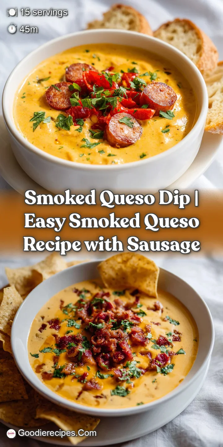 Close-up of gooey, melted cheese dip with rich sausage pieces, highlighting its creamy texture and warm, inviting glow.