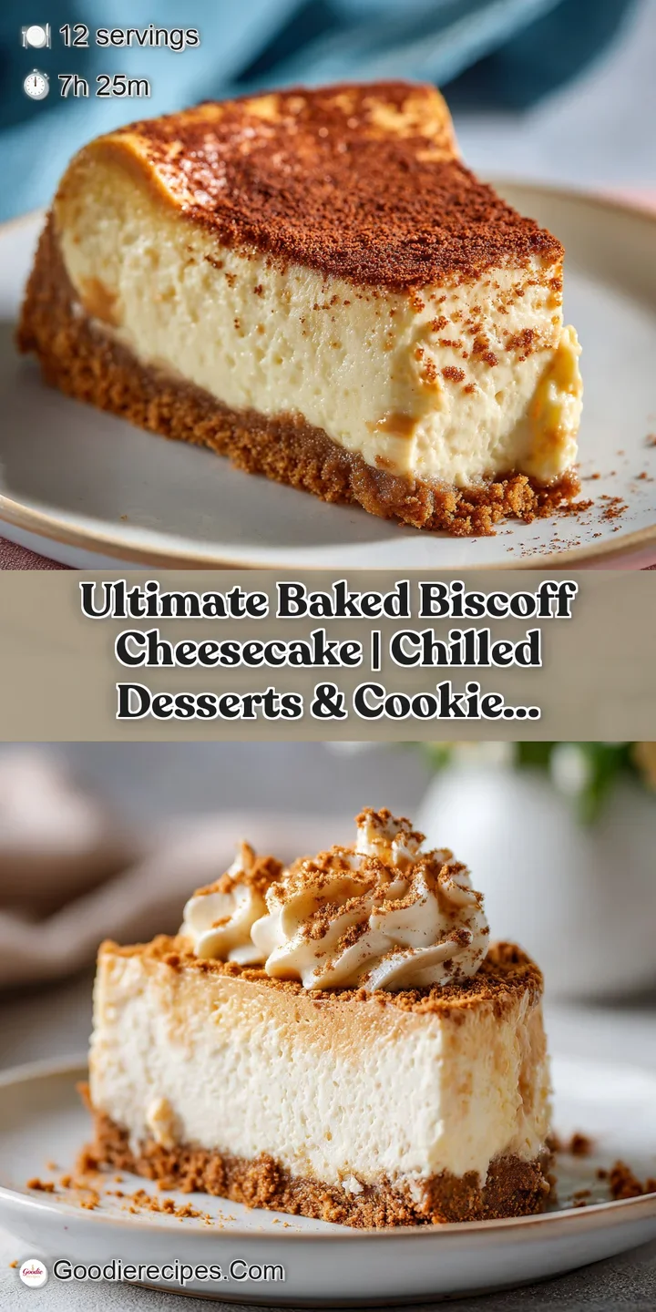 Close-up of biscoff cheesecake showcasing its thick, dense texture and rich caramel cookie crumble.