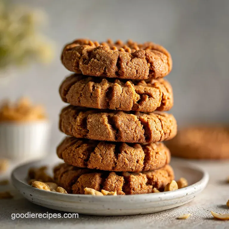 3 Ingredient Peanut Butter Cookie Recipe with Vanilla