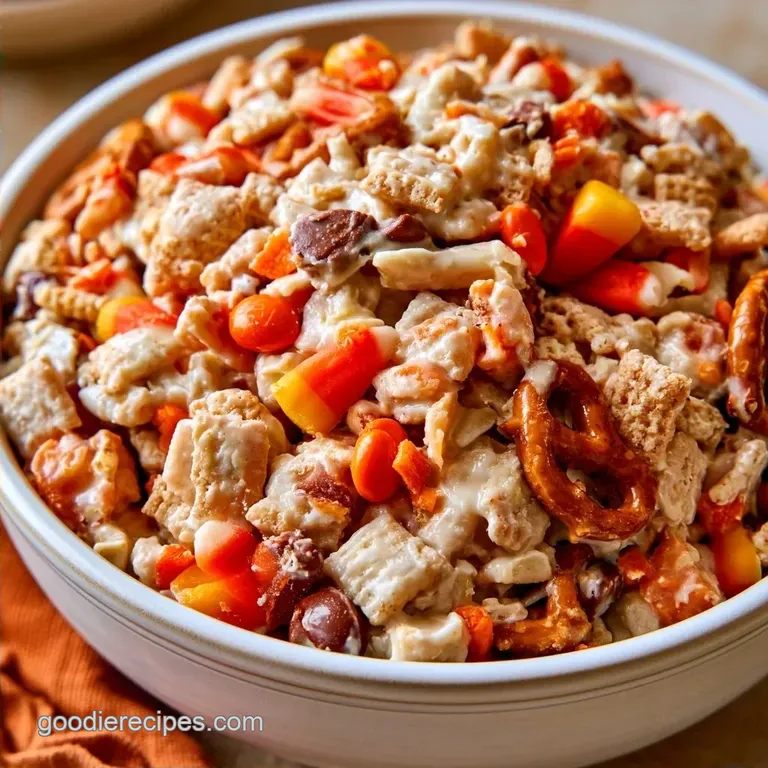 Candy Corn Chex Mix: Sweet and Salty
