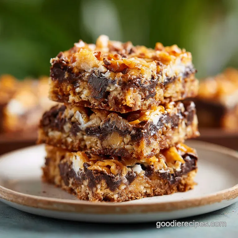 Chocolate Chip Layer Bars with Toasted Coconut