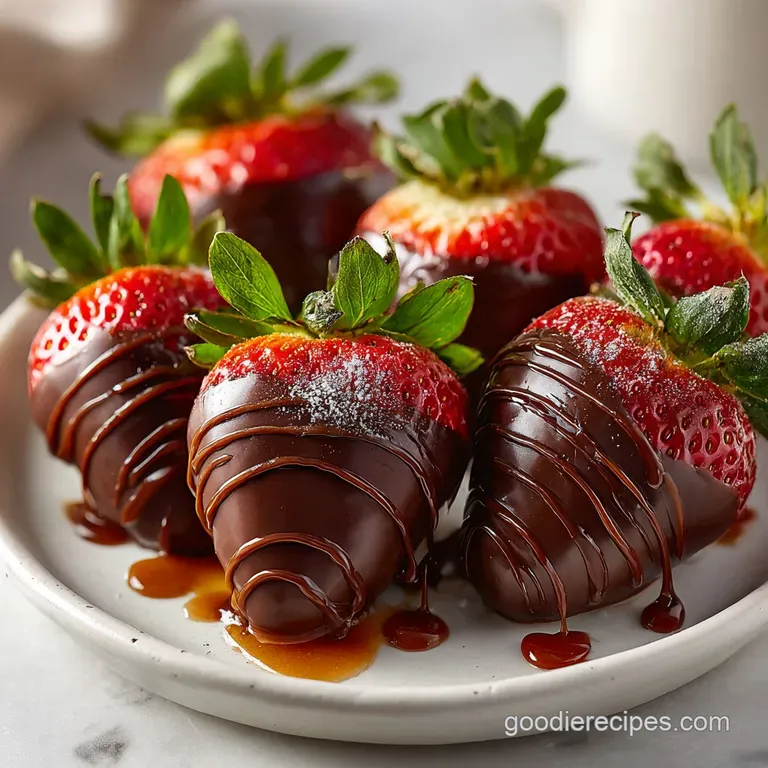 Chocolate Covered Strawberries with Shatter Crisp Shell