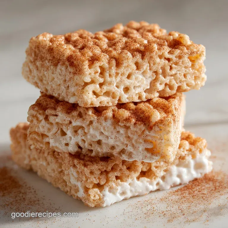 Churro Rice Krispie Treat with Cinnamon