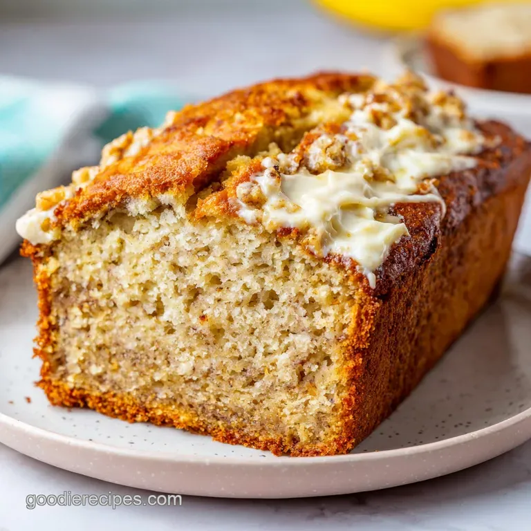 Cream Cheese Filled Banana Bread