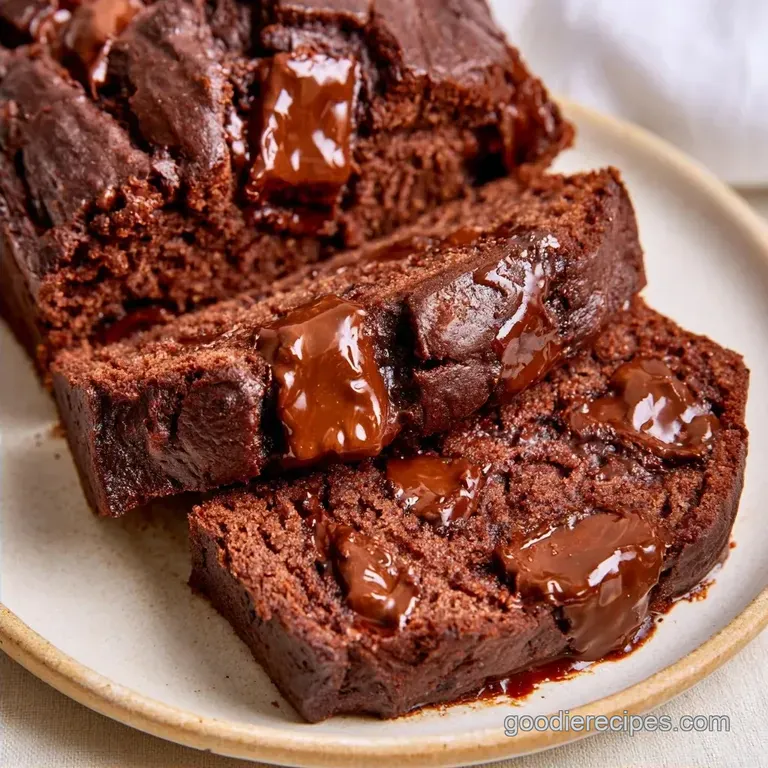 Double Chocolate Banana Bread Loaf
