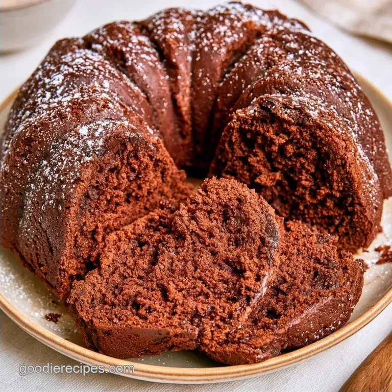 Easy Chocolate Bundt Cake with Oil
