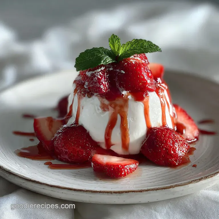 Strawberries and Cream: Velvety and Quick