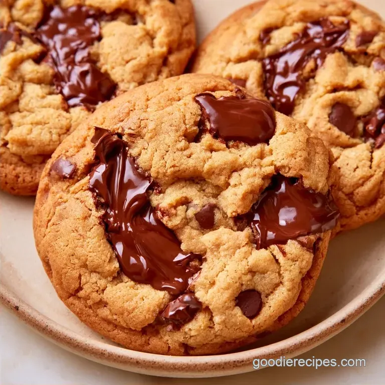 Fudgy Gluten Free Dark Chocolate Chip Cookies