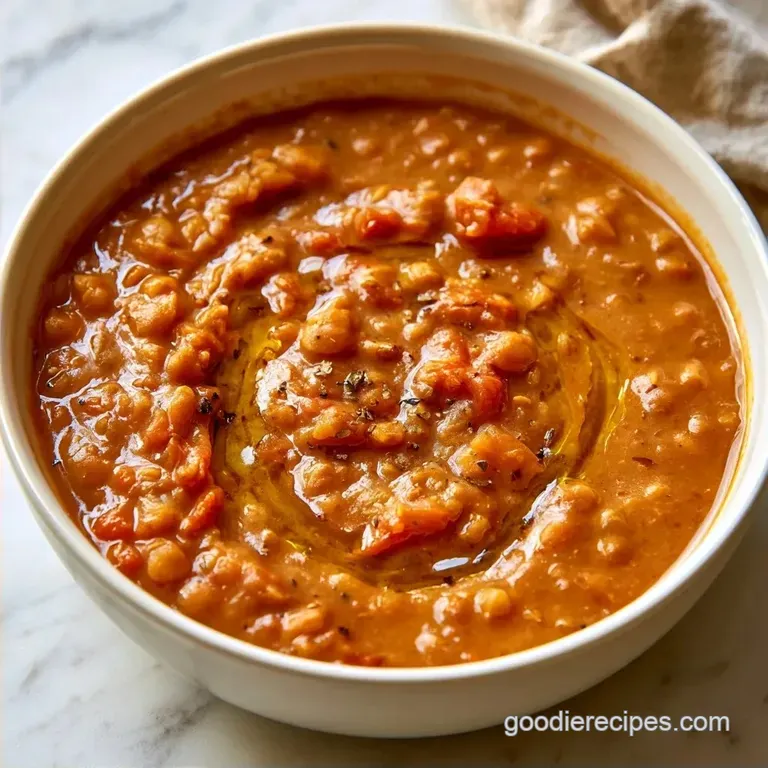 Authentic Greek Red Lentil Soup