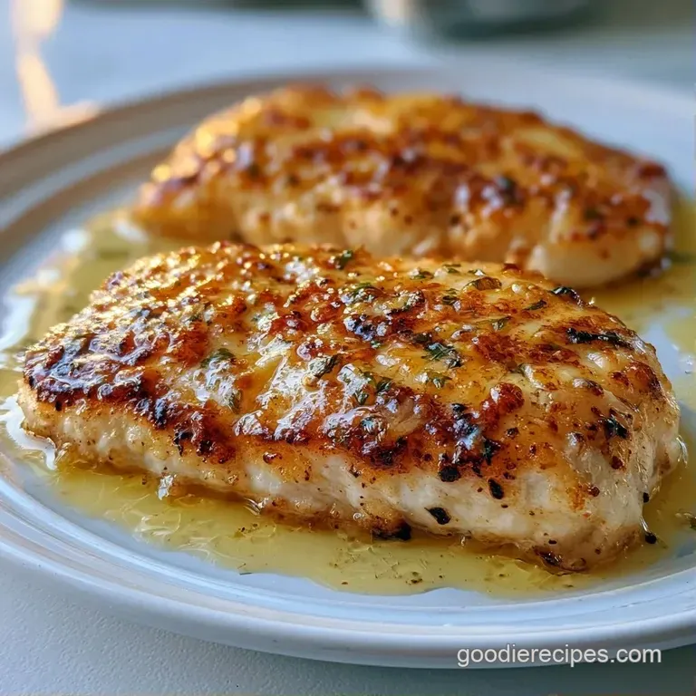 Perfectly seared white fish fillet topped with a lemon wheel and fresh parsley on a minimalist slate platter.