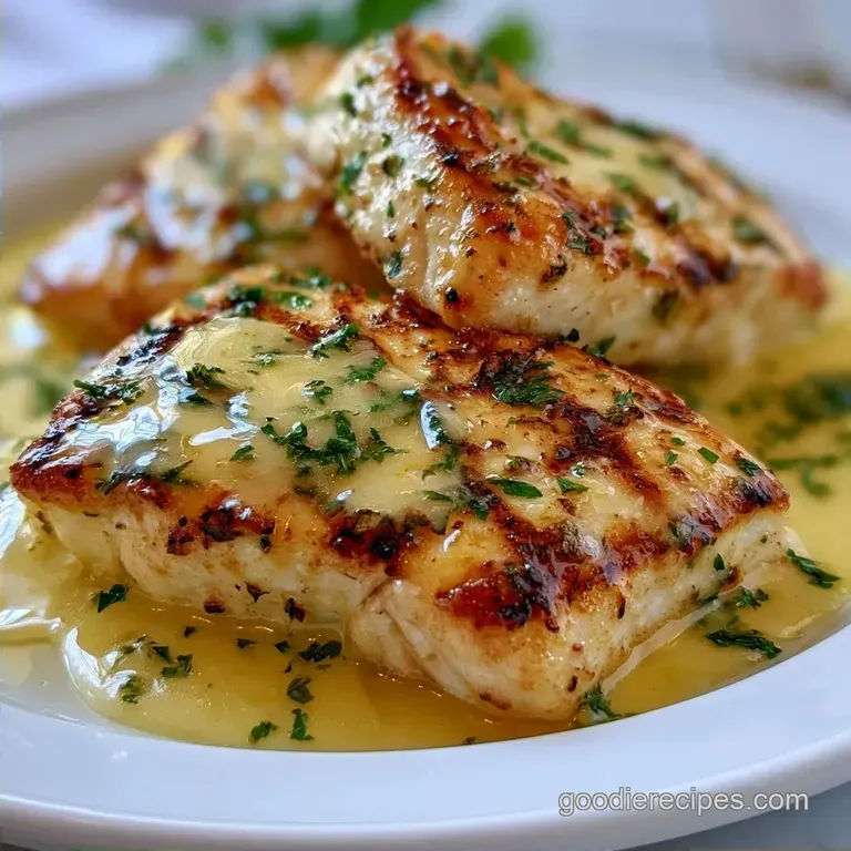 Grilled Fish with Lemon Sauce in 15 Minutes