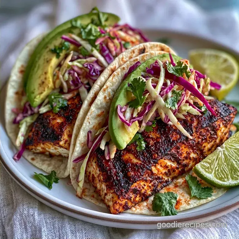 Healthy Grilled Fish Tacos with Mango Salsa
