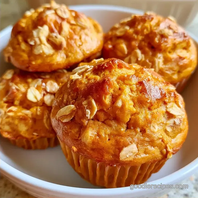 Healthy Pumpkin Muffins with Oat Flour