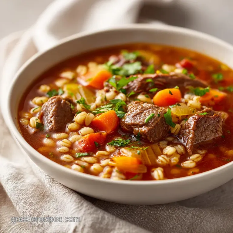 Old Fashioned Beef Barley Soup