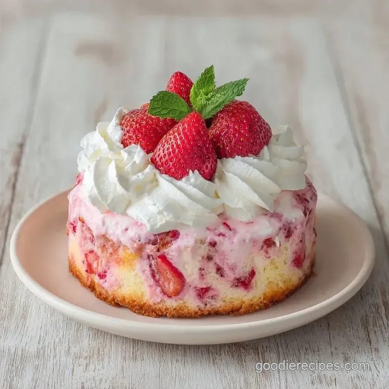 Homemade Strawberry Poke Cake: Creamy and Fruit-Forward