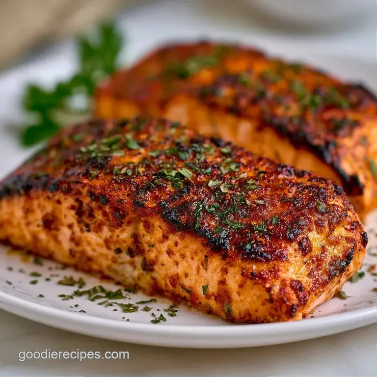 Elegant arrangement of charred fish fillets on a white platter with colorful saut&eacute;ed spinach and lemon wedges.