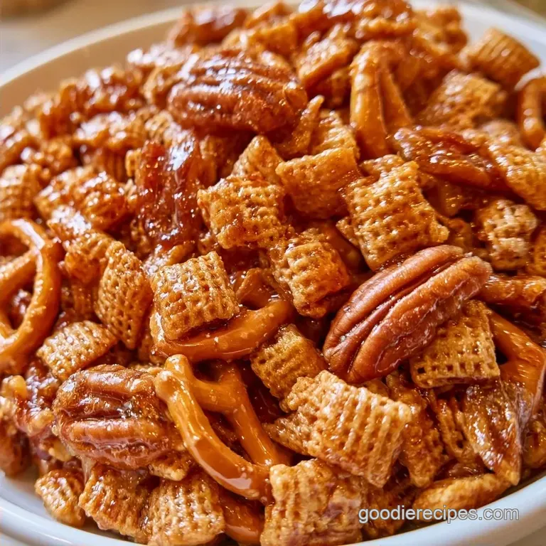 Maple Chex Mix with Pecans