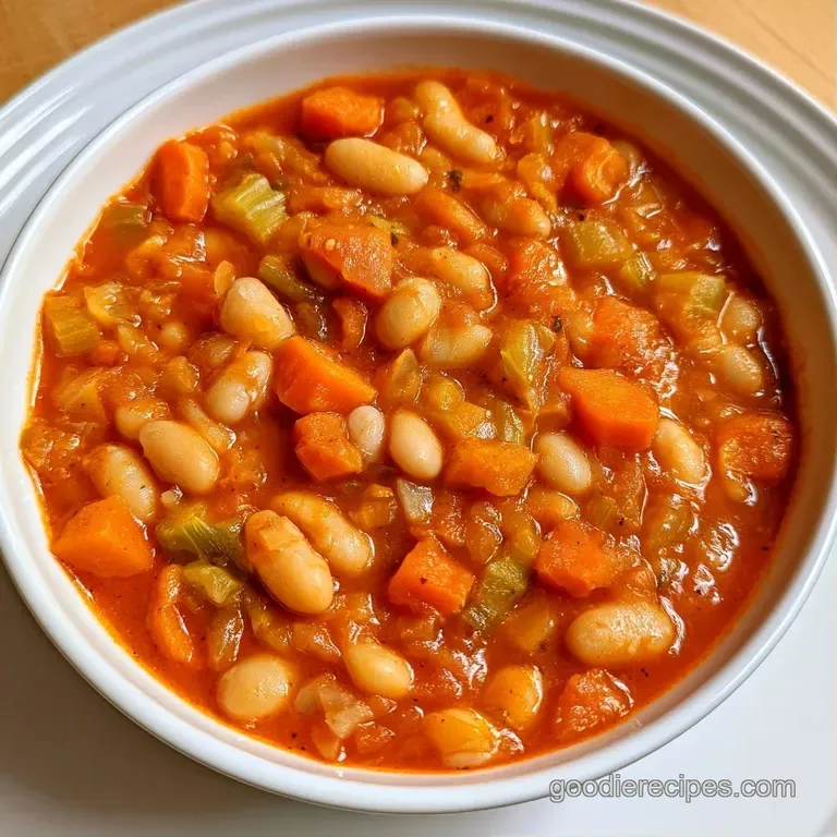 Colorful vegetable stew in a white bowl on a wooden table, garnished with a swirl of olive oil and grated cheese.