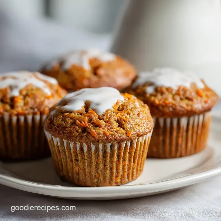 Moist Carrot Cake Muffins Recipe