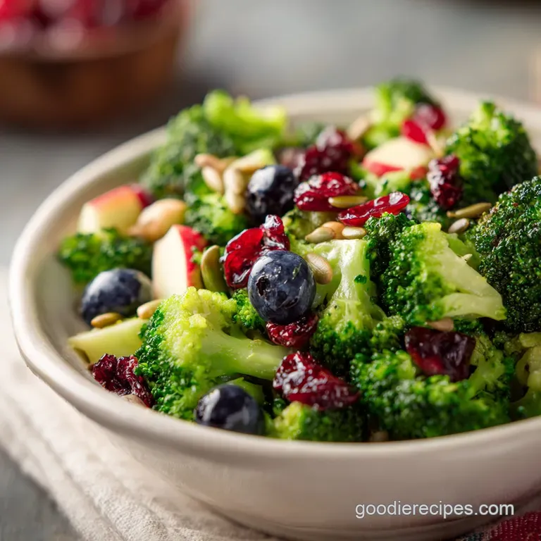 No Mayo Broccoli Salad: Fresh and Zesty