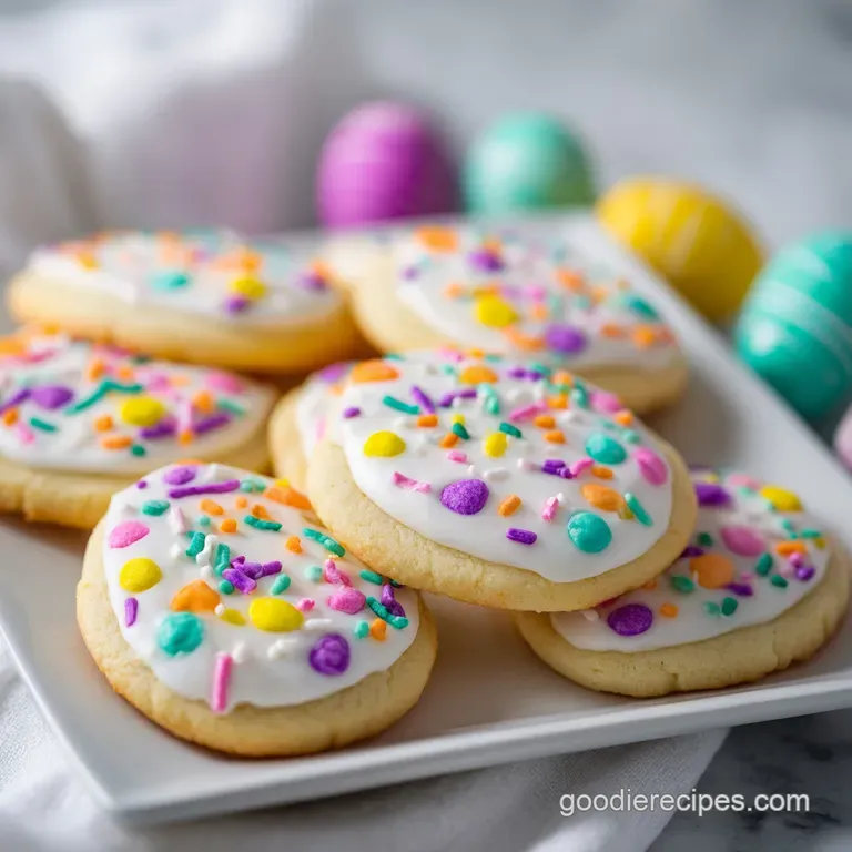 No Spread Easter Sugar Cookies