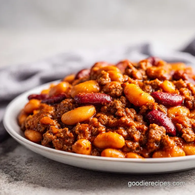 Old Fashioned Baked Beans with Ground Beef