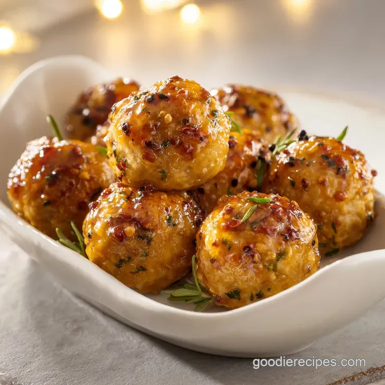 20 Minute Pepper Jelly Glazed Meatballs with Garlic