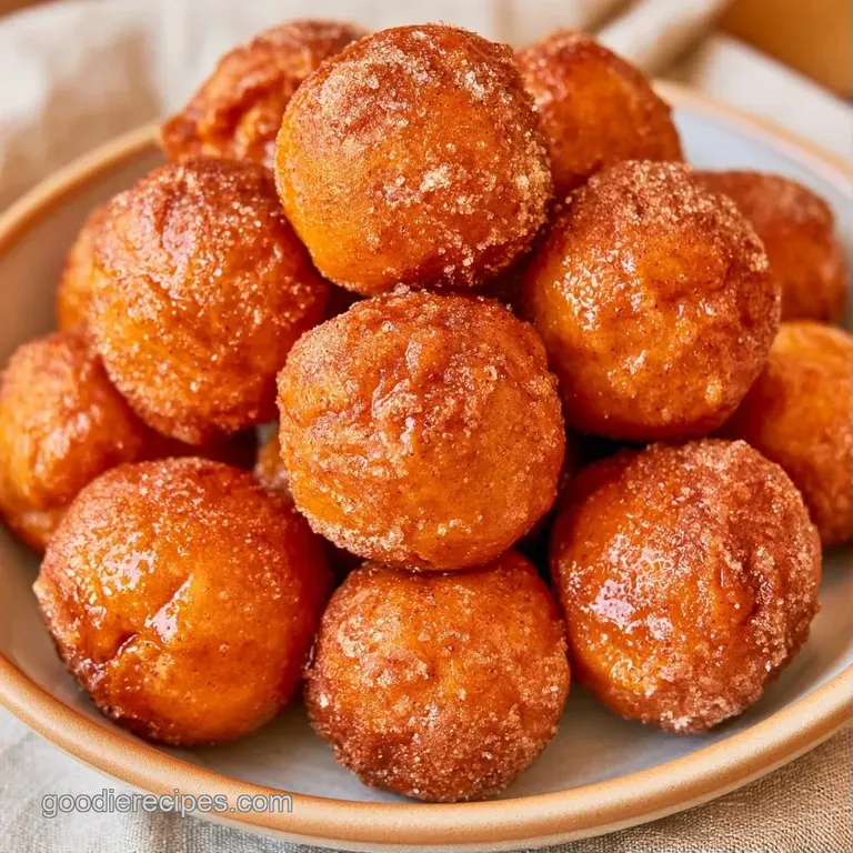 A neat stack of orange-hued pastry bites dusted with sugar, served on a slate board with a linen napkin.